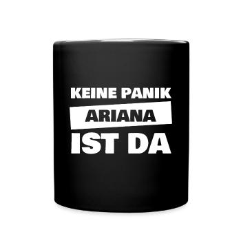 Geschenk für Ariana - Tasse einfarbig - Schwarz - Vorne