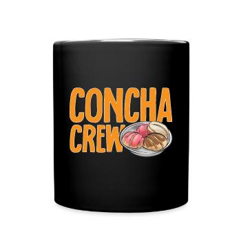 Concha Hispanic Mexikanisch Pan Dulce - Tasse einfarbig - Schwarz - Vorne