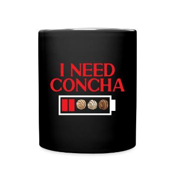Concha Hispanic Mexican Pan Dulce - Full Colour Mug - black - Front