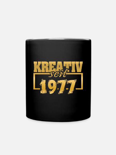 Kunst 1977 - Tasse einfarbig - Schwarz