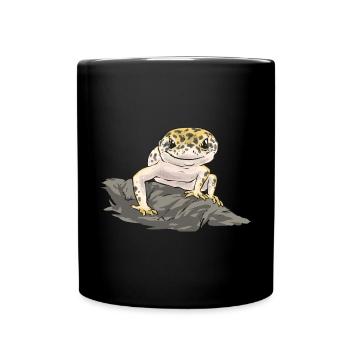 Gecko léopard Gecko reptile gecko de compagnie - Mug uni - noir - Devant