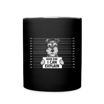 Schnauzer nain Chien Schnauzer - Mug uni - noir - Devant