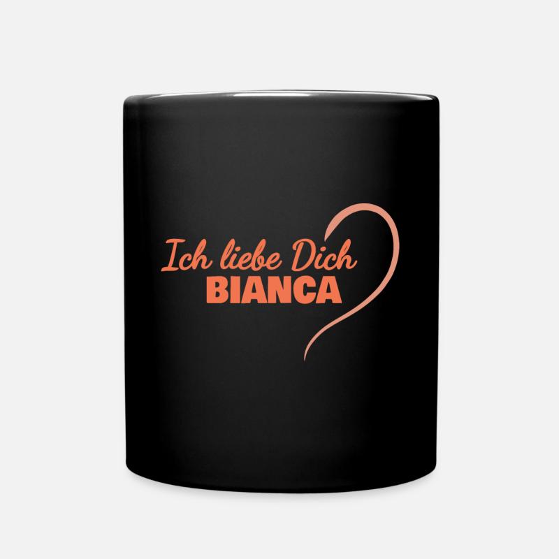 LiebeDich Bianca - Tasse einfarbig - Schwarz