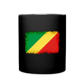 Republik Kongo - Tasse einfarbig - Schwarz - Vorne