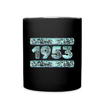 Jahr 1953 - Tasse einfarbig - Schwarz - Vorne