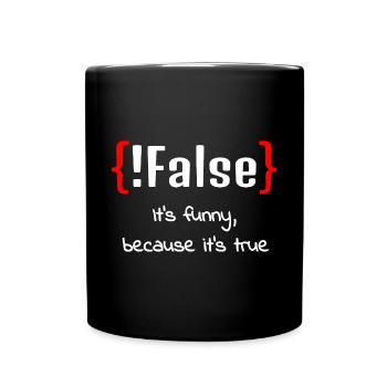 IT Informatik Informatiker Computerarbeit Geschenk - Tasse einfarbig - Schwarz - Vorne