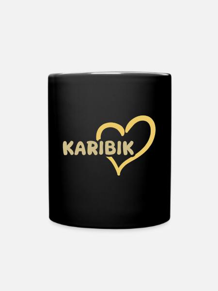 Karibik - Tasse einfarbig - Schwarz