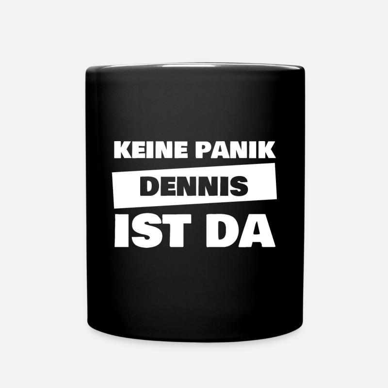 Dennis - Tasse einfarbig - Schwarz