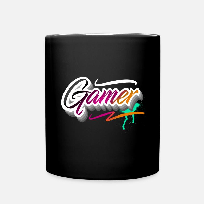 Gamer Gaming - Tasse einfarbig - Schwarz