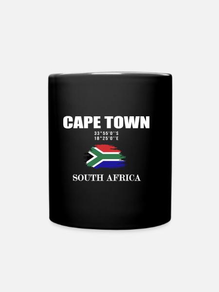 Cape Town Afrique du Sud Le Cap - Mug uni - noir