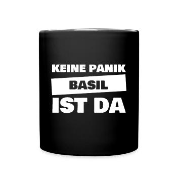 Geschenk für Basil - Tasse einfarbig - Schwarz - Vorne