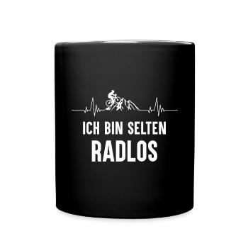 Rare Wheelless Bicycle Mountain Bike Road Bike Wheel - Full Colour Mug - black - Front