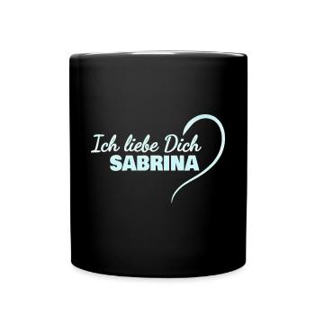 LiebeDich Sabrina - Tasse einfarbig - Schwarz - Vorne