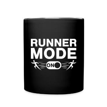 Marathon Runner Mode On Running Gift Idea - Tasse einfarbig - Schwarz - Vorne