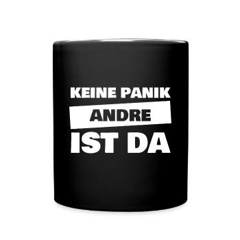 Vorname Andre - Tasse einfarbig - Schwarz - Vorne