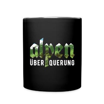Alpenüberquerung Alpen Überquerung 2025 Bayern - Tasse einfarbig - Schwarz - Vorne