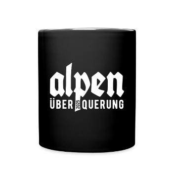 Alpenüberquerung Alpen Überquerung 2025 Bayern - Tasse einfarbig - Schwarz - Vorne
