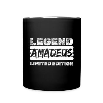 Amadeus as a given name - Full Colour Mug - black - Front