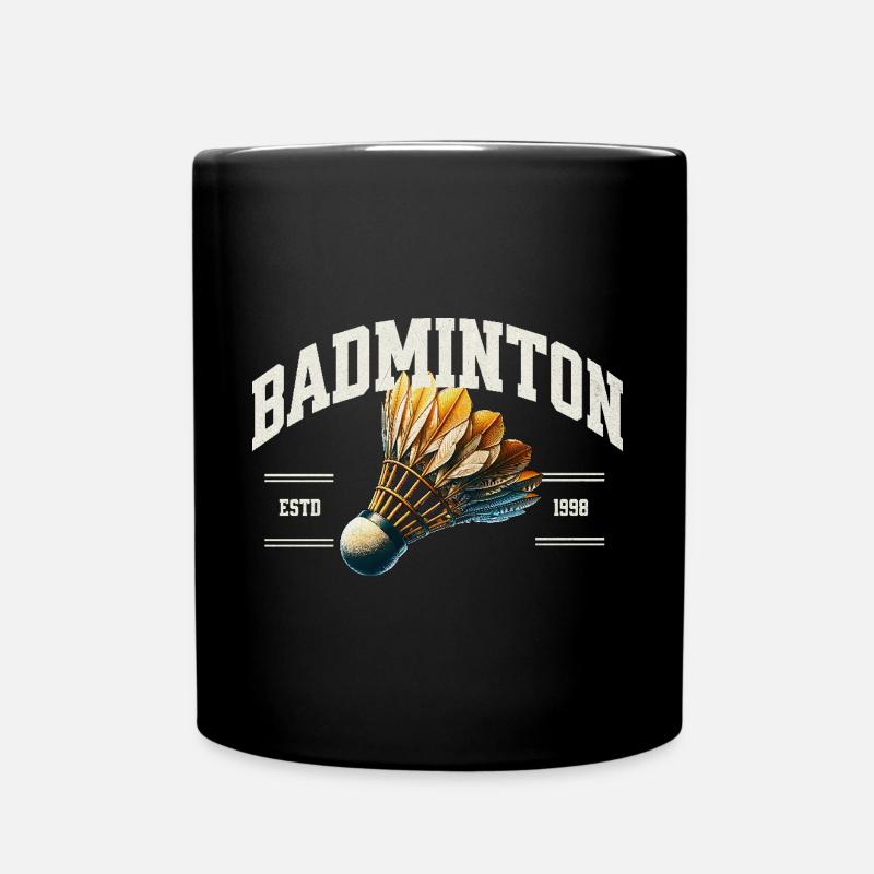 Badminton - Tasse einfarbig - Schwarz
