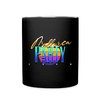 Mallorca Party Crew - Tasse einfarbig - Schwarz - Vorne