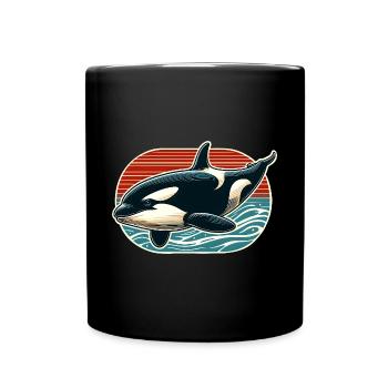 Orque Épaulard - Mug uni - noir - Devant