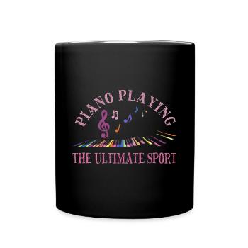 Klavier Pianist Ultimate Sport Piano - Tasse einfarbig - Schwarz - Vorne
