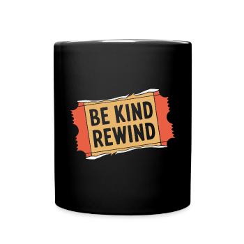 90er Jahre 90s Retro Geschenk - Tasse einfarbig - Schwarz - Vorne