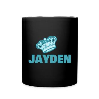 Jayden as a first name - Full Colour Mug - black - Front