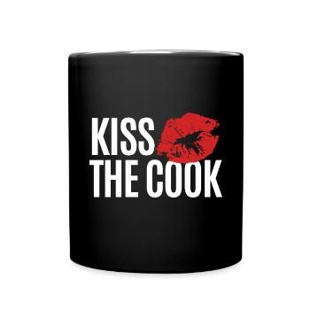 Embrasser le cuisinier - kochen - Spruch - Mug uni - noir - Devant