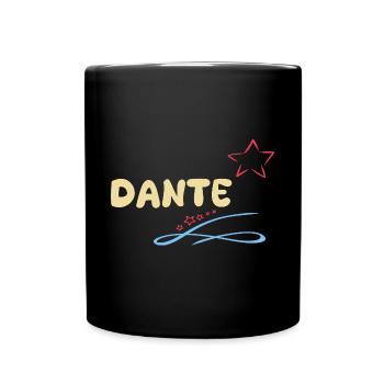 Geschenk Dante - Tasse einfarbig - Schwarz - Vorne