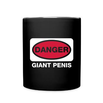 danger_giant_penis - Full Colour Mug - black - Front