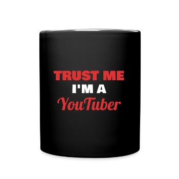 Youtube Geschenk Youtuber Geschenke Hobby Beruf - Tasse einfarbig - Schwarz - Vorne