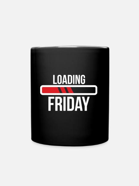 Loading Friday Endlich Wochenende - Tasse einfarbig - Schwarz