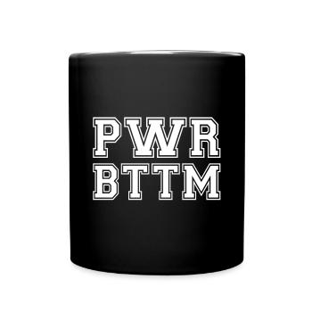 Power Bottom - passive sexual orientation - Tasse einfarbig - Schwarz - Vorne