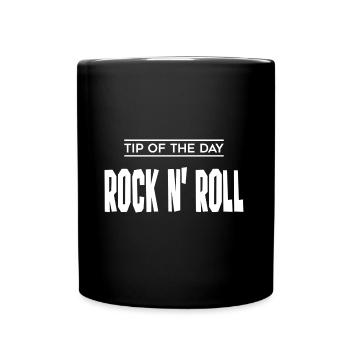 Tip of the day rock n roll - Full Colour Mug - black - Front