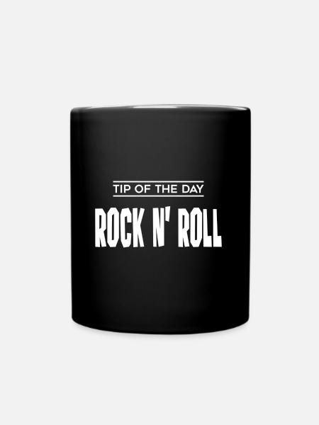 Tip of the day Rock n Roll - Tasse einfarbig - Schwarz
