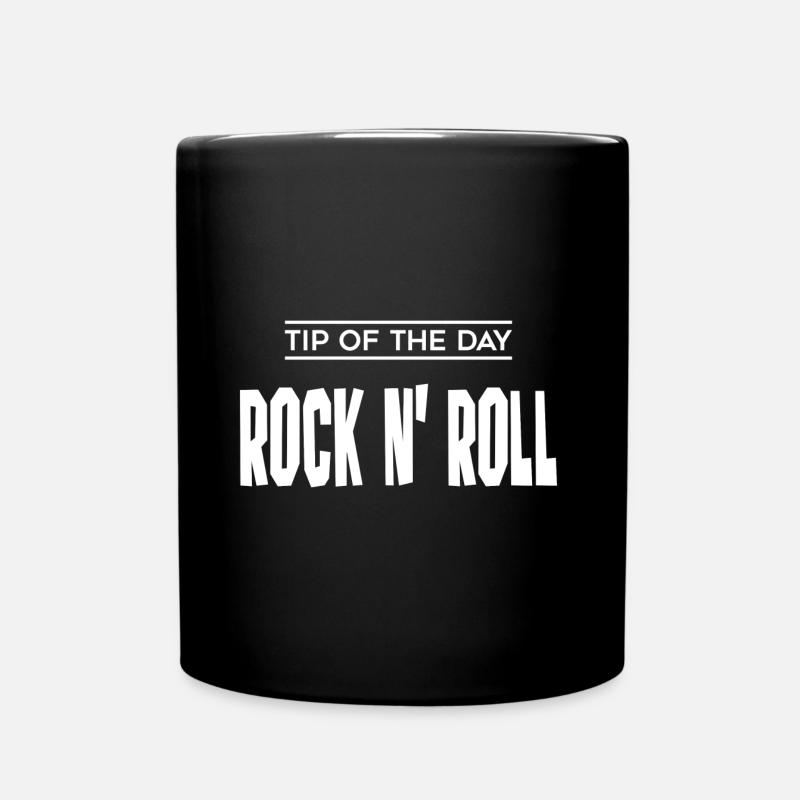 Tip of the day Rock n Roll - Tasse einfarbig - Schwarz