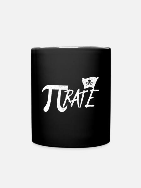 Nerd nerds pirate pi - Mug uni - noir