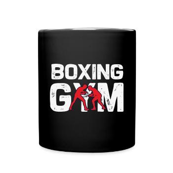Salle de boxe - Mug uni - noir - Devant