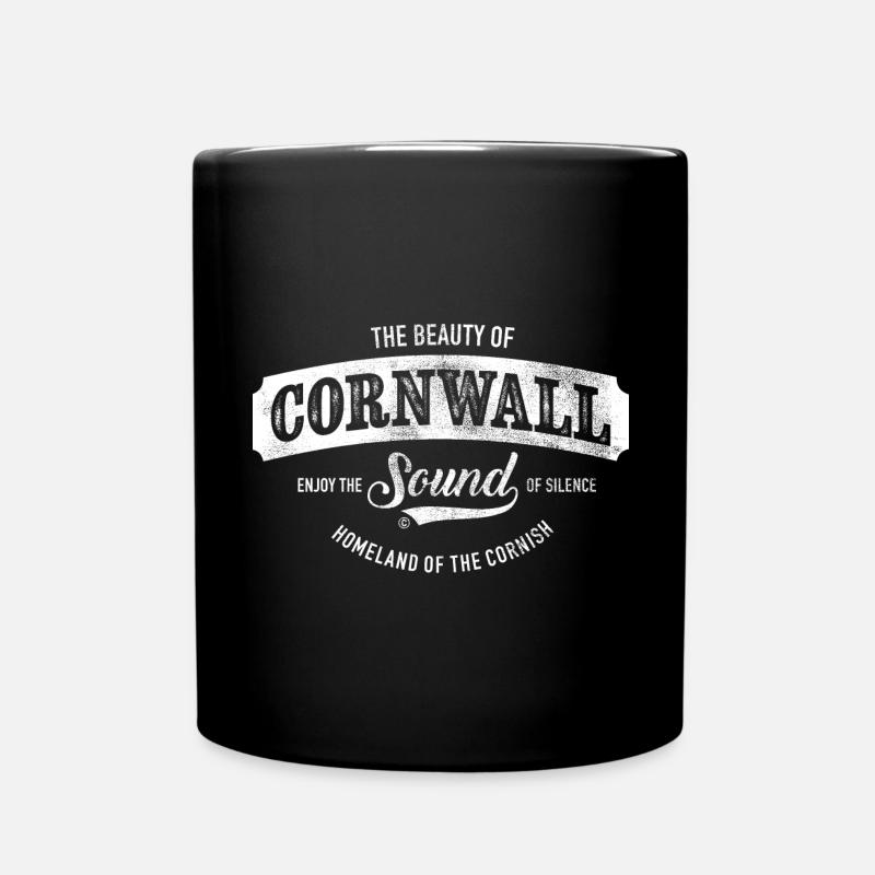THE BEAUTY OF CORNWALL, CORNISH - Full Colour Mug - black