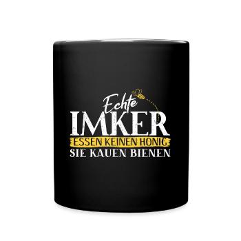 Imker Imker Design Für Bienenzüchter - Tasse einfarbig - Schwarz - Vorne
