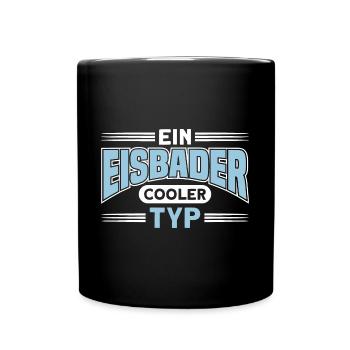 Ein Eisbader Cooler Typ - Tasse einfarbig - Schwarz - Vorne