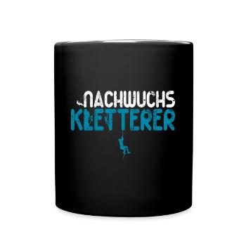 Nachwuchs Kletterer Klettern Baby Jungen Kinder - Tasse einfarbig - Schwarz - Vorne