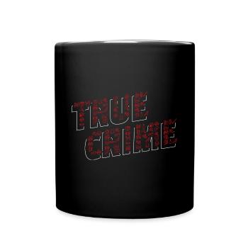 True Crime Addicted Funny Emojis - Full Colour Mug - black - Front