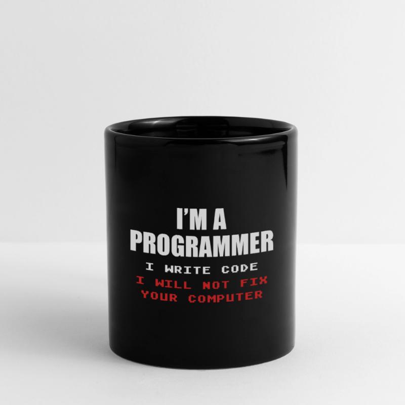 Programmierer Geek Computer Programmierung Coder L Tasse einfarbig