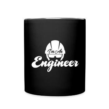 I am an engineer - Full Colour Mug - black - Front