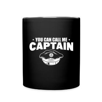 Segeln Geschenke Männer Bootsführerschein Kapitän - Tasse einfarbig - Schwarz - Vorne