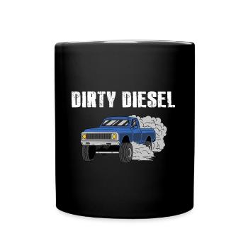 Conception de fumée sale pour les conducteurs diesel - Mug uni - noir - Devant
