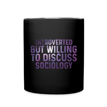 Discussion of Sociology Introverted Poison - Full Colour Mug - black - Front