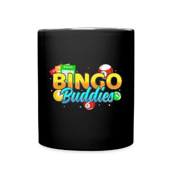 Bingo Buddies Joueur de Bingo Chanceux - Mug uni - noir - Devant